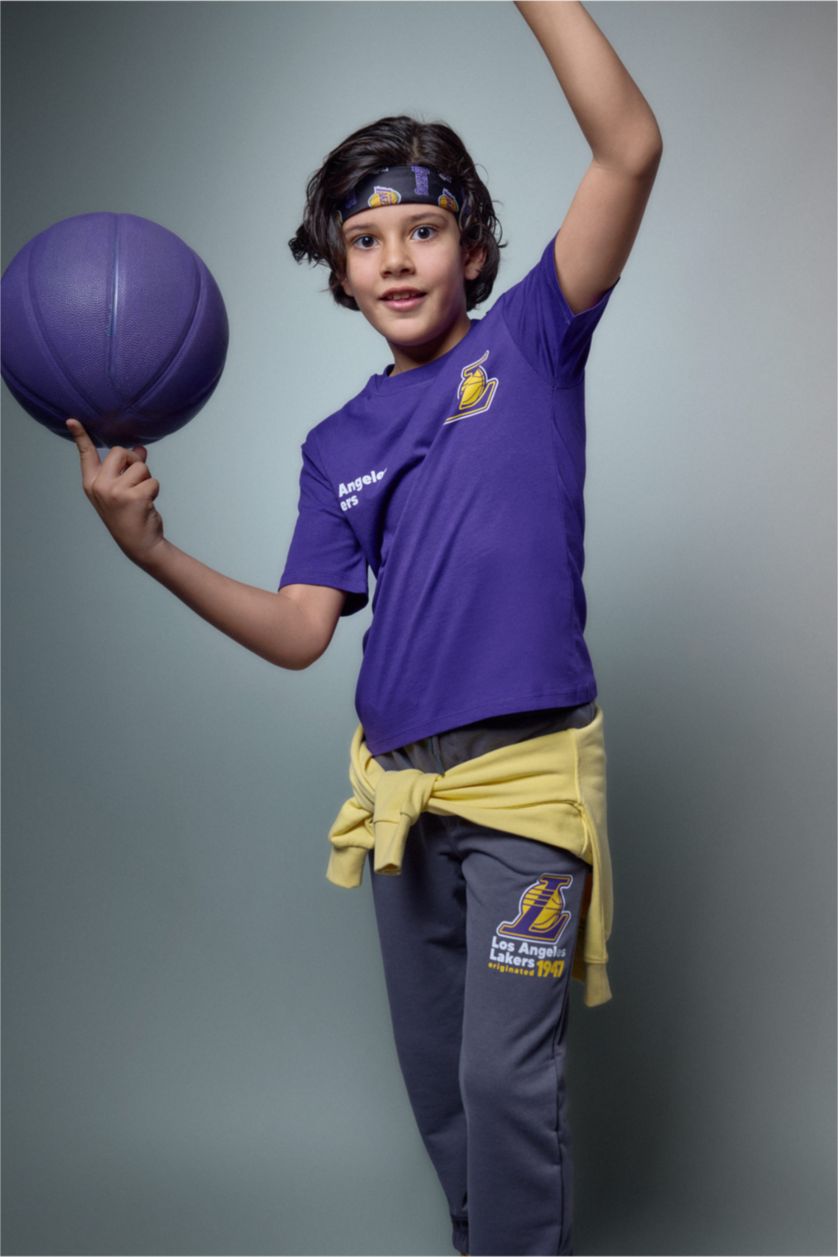 Мальчики и подростки Темно-фиолетовый Футболка с коротким рукавом для мальчиков