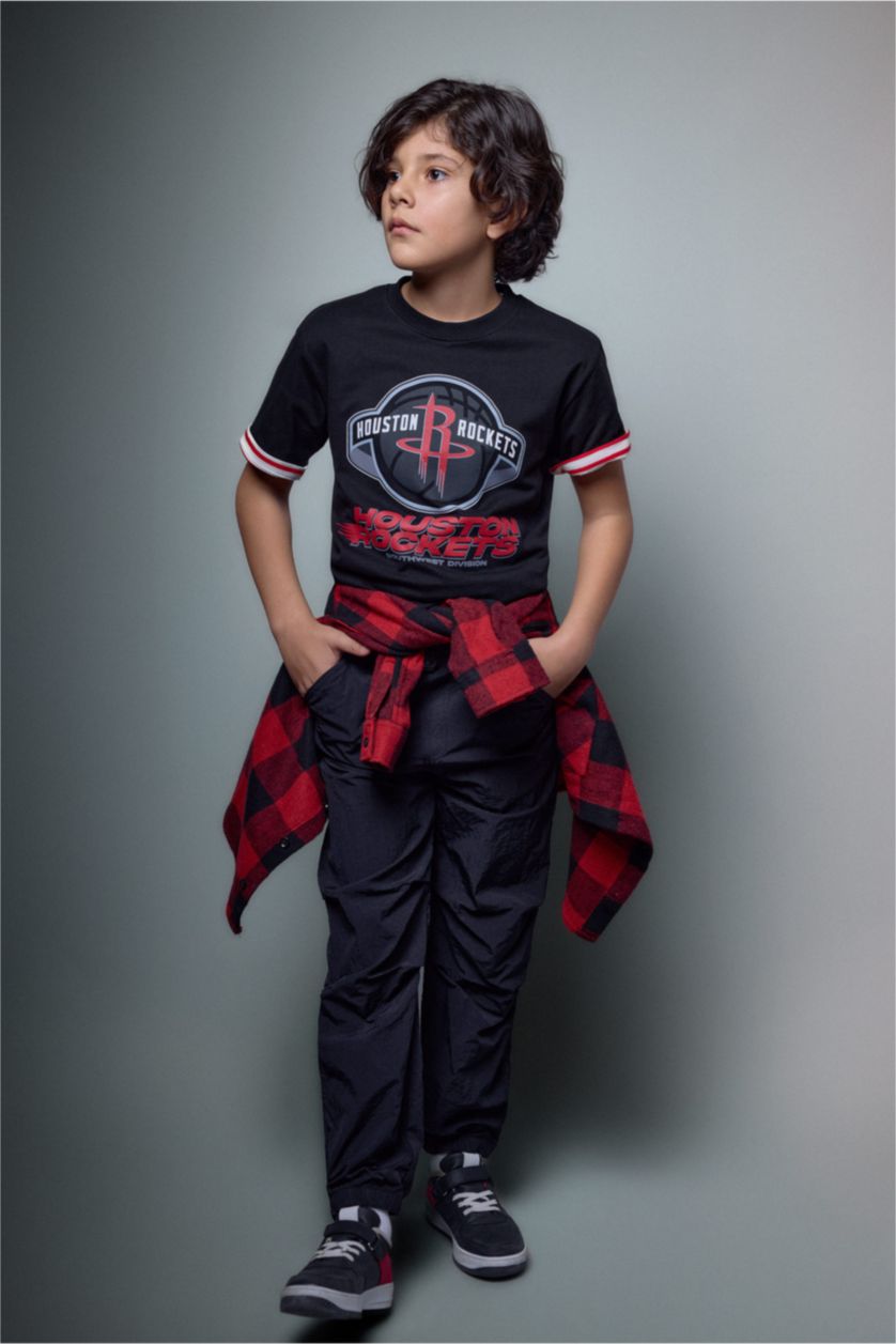 Мальчики и подростки Черный Футболка с коротким рукавом для мальчиков