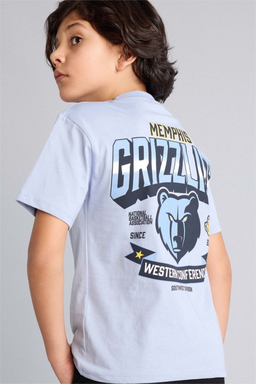 Erkek Çocuk - Genç Erkek Mavi NBA Memphıs Grızzlıes Tişört Erkek Çocuk