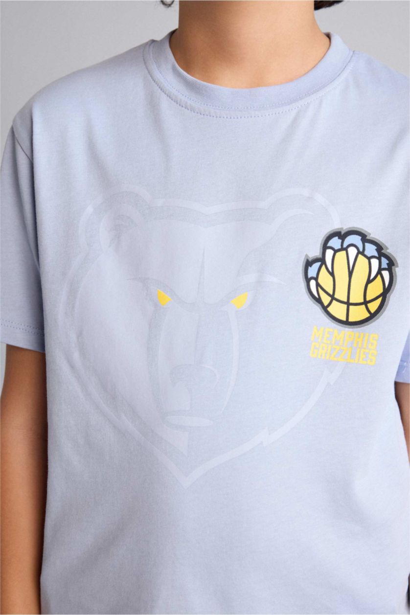 Erkek Çocuk - Genç Erkek Mavi NBA Memphıs Grızzlıes Tişört Erkek Çocuk