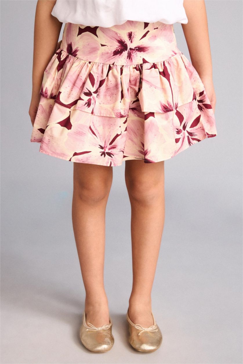 بنات خمري تنورة بنات من بوبلين