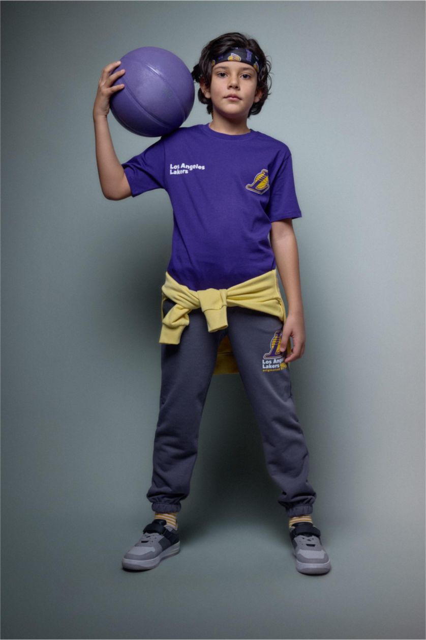 أولاد أنثرا Boy NBA Los Angeles Lakers Thick Fabric Sweatpants