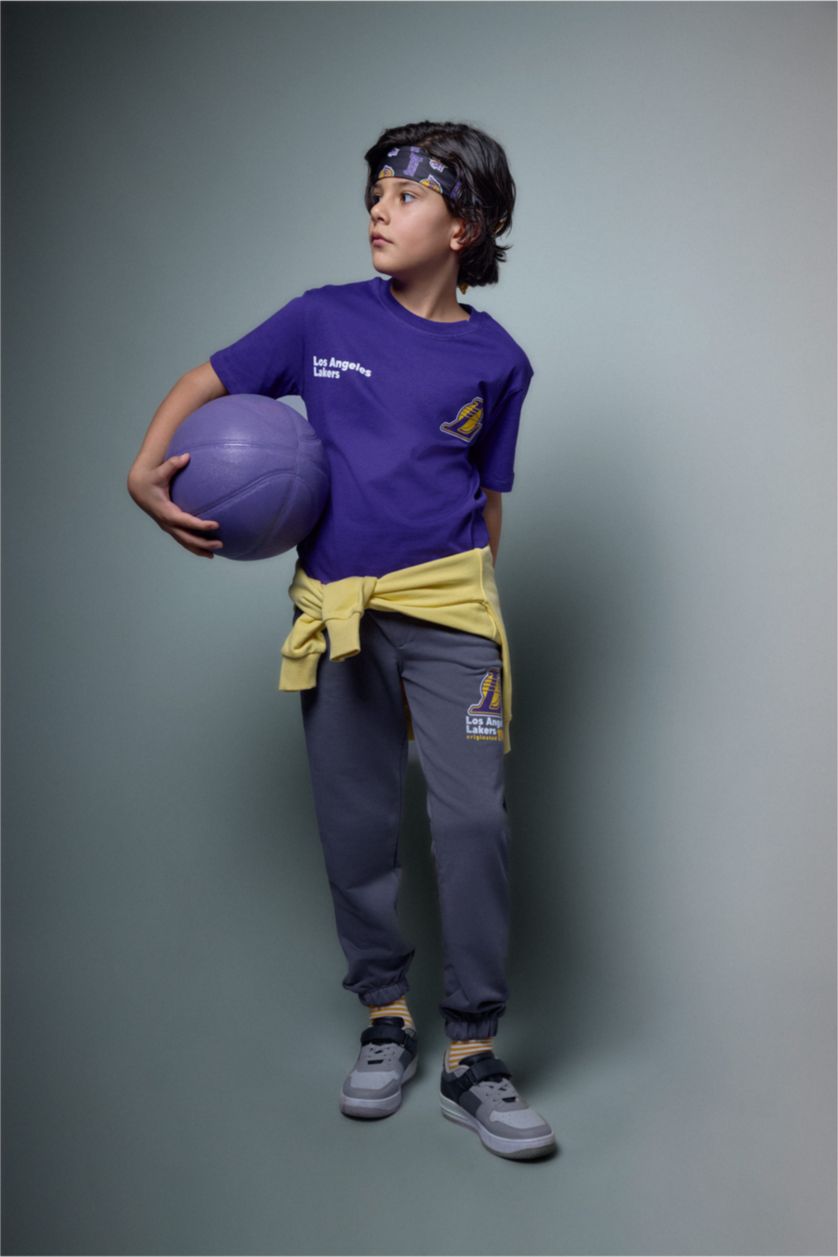 أولاد أنثرا Boy NBA Los Angeles Lakers Thick Fabric Sweatpants
