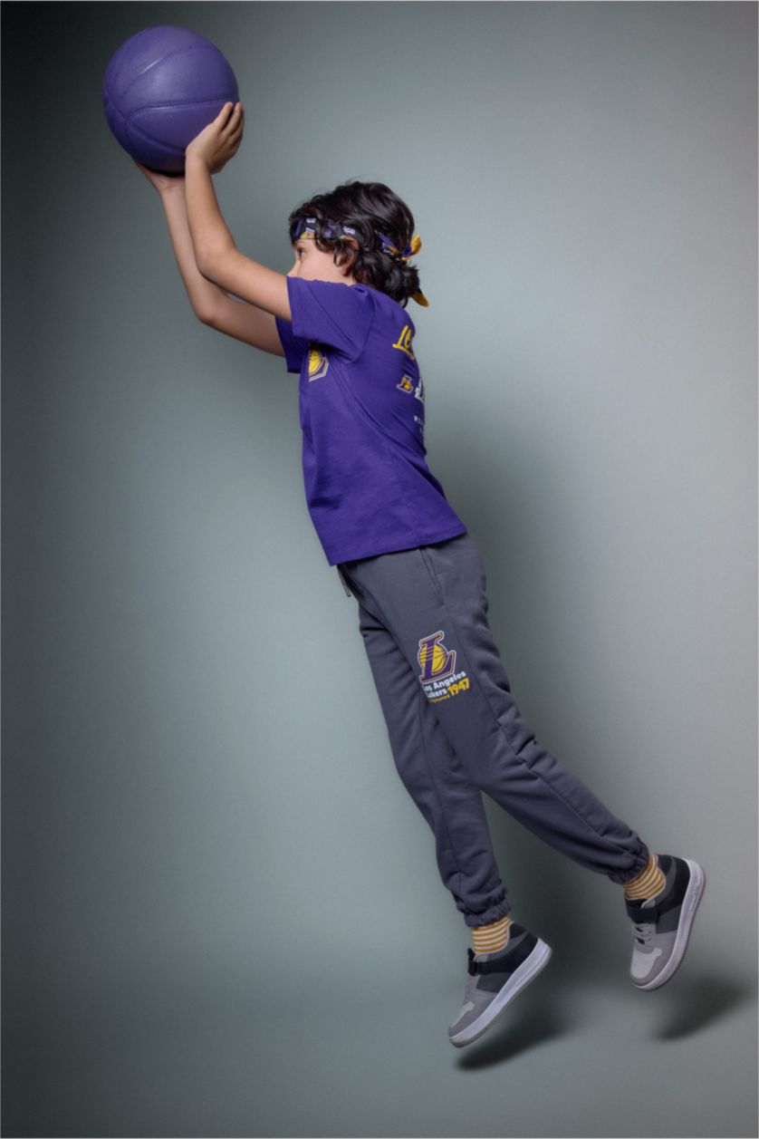 أولاد أنثرا Boy NBA Los Angeles Lakers Thick Fabric Sweatpants