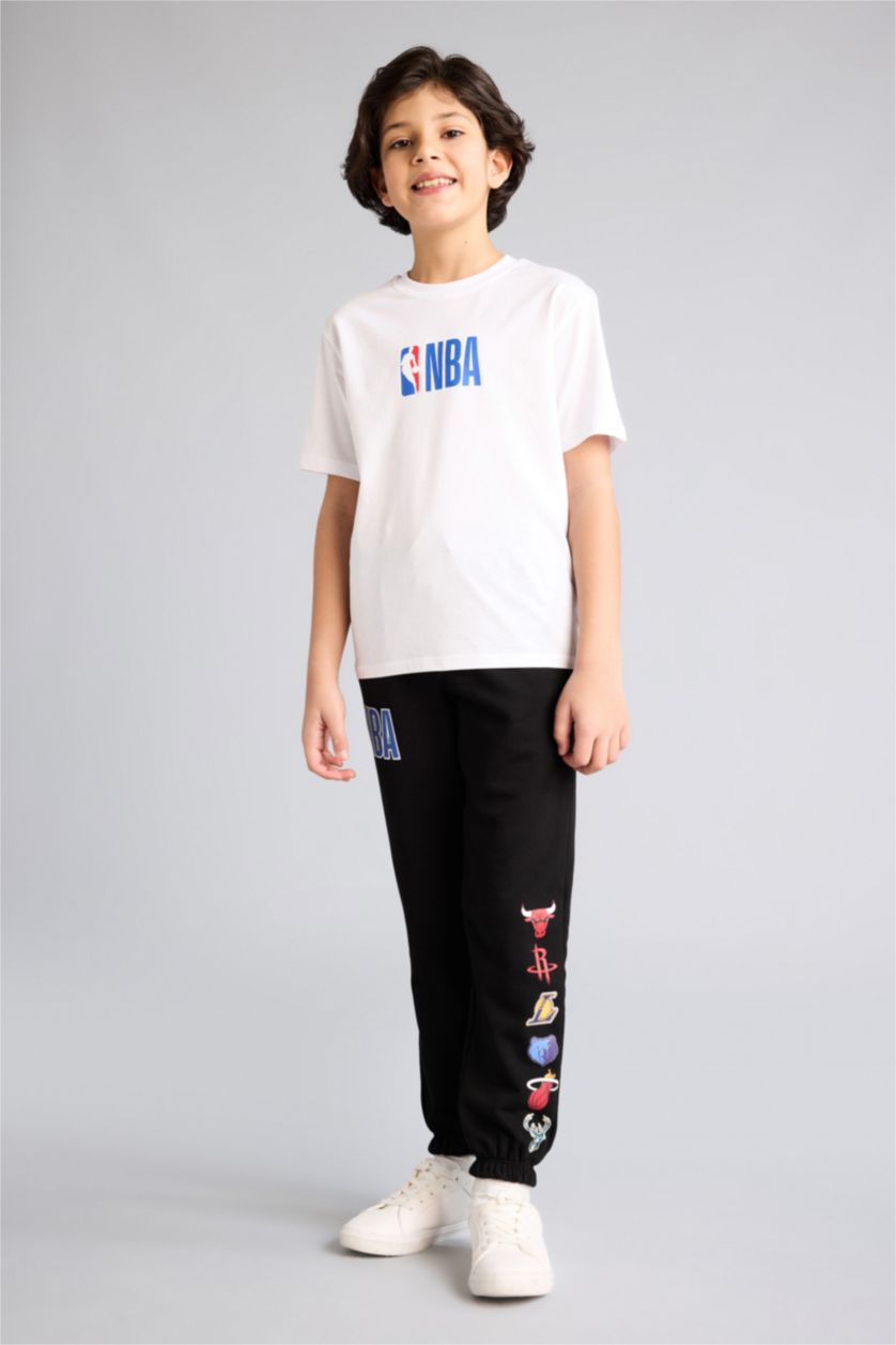 Erkek Çocuk - Genç Erkek Siyah NBA Eşofman Altı Erkek Çocuk