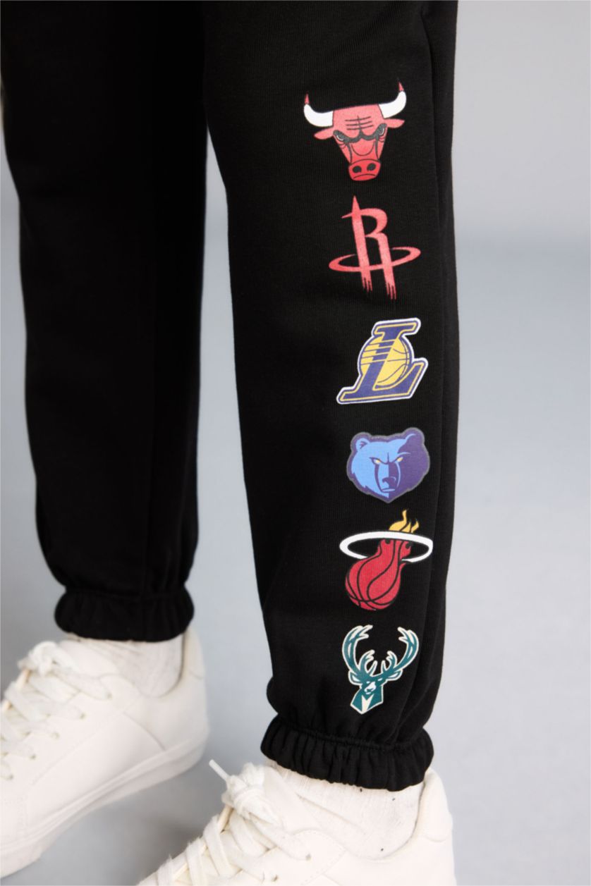 Erkek Çocuk - Genç Erkek Siyah NBA Eşofman Altı Erkek Çocuk