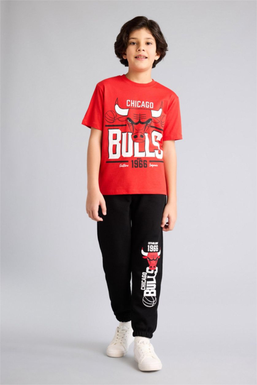 Erkek Çocuk - Genç Erkek Siyah NBA Chıcago Bulls Pantolon Erkek Çocuk