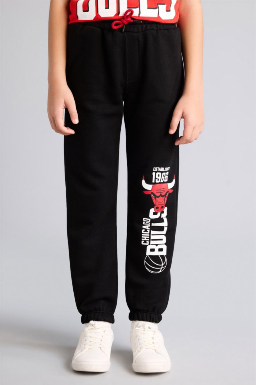 Erkek Çocuk - Genç Erkek Siyah NBA Chıcago Bulls Pantolon Erkek Çocuk