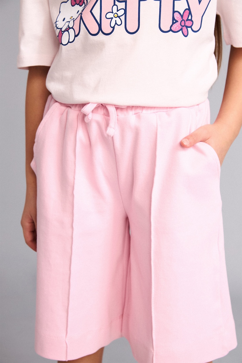 GIRLS & TEENS Light Pink Girl Wide Leg Shorts