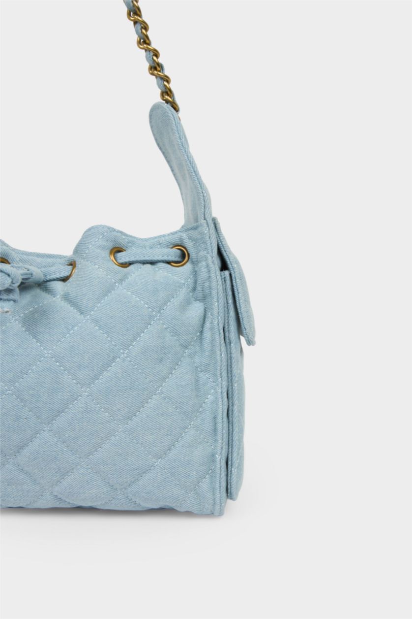 Kadın Lacivert Kadın Süet Omuz Çantası