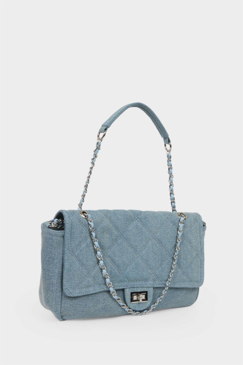 Kadın Açık Mavi Kadın Jean Çapraz Çanta