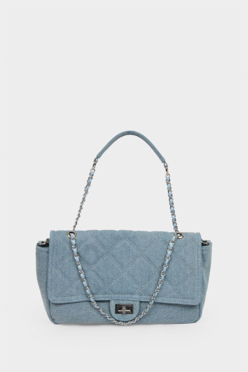 Kadın Açık Mavi Jean Çapraz Çanta