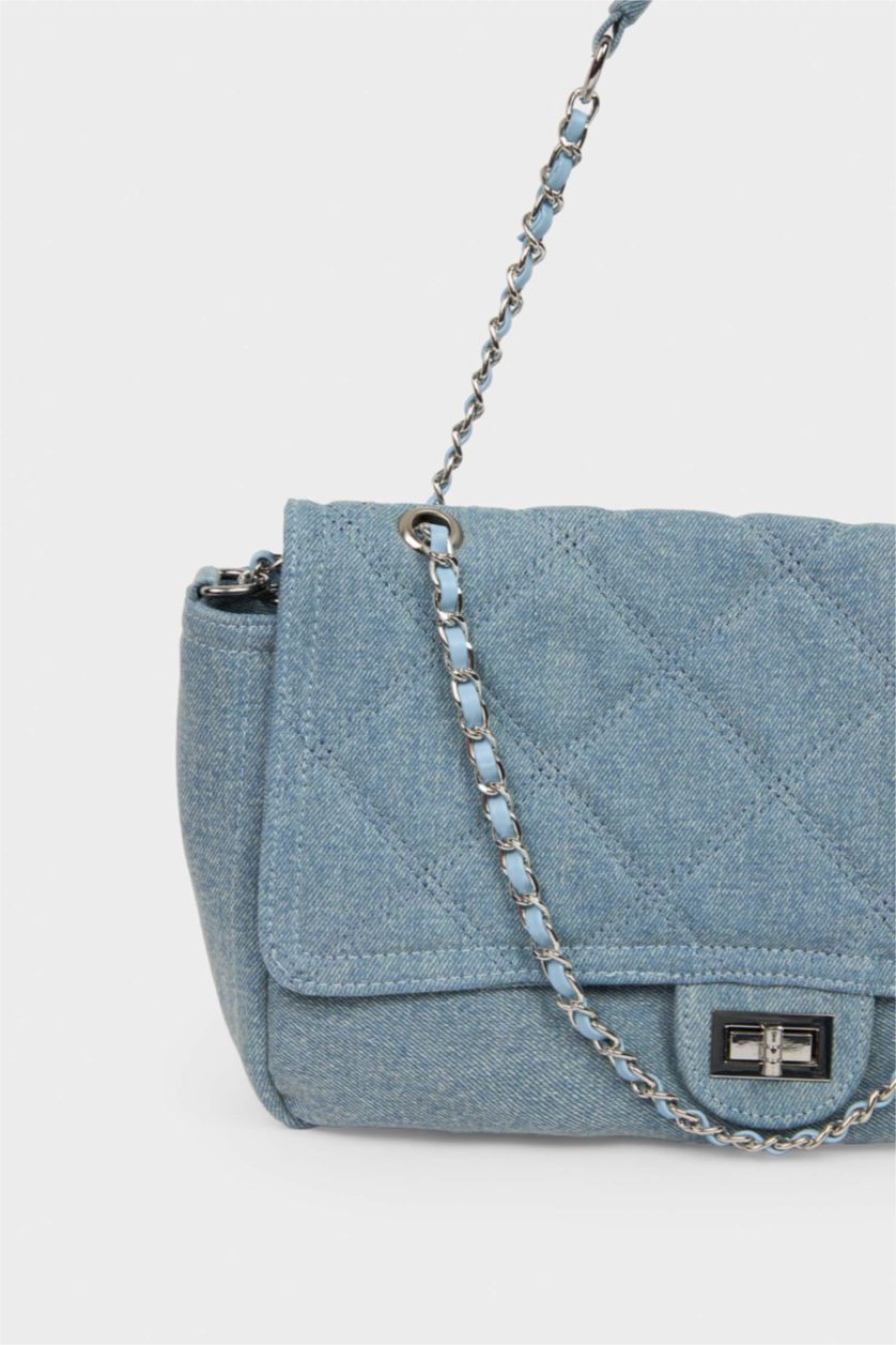 Kadın Açık Mavi Jean Çapraz Çanta