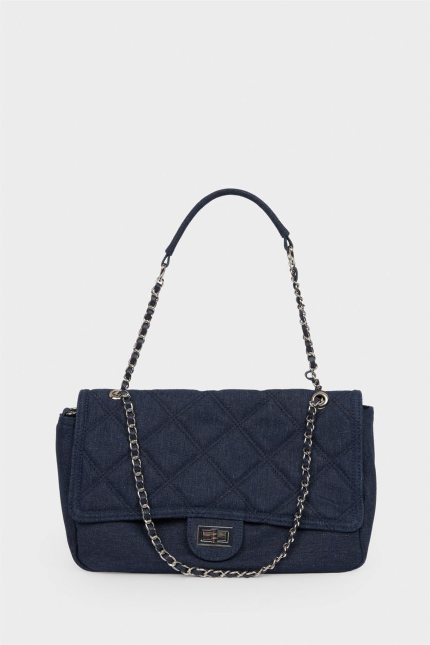 Kadın Koyu Mavi Kadın Jean Çapraz Çanta