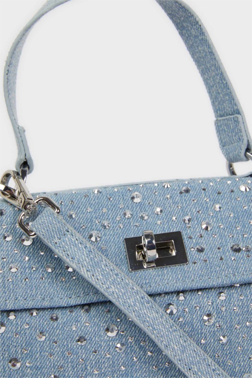 Kadın Mavi Kadın Jean Çapraz Çanta