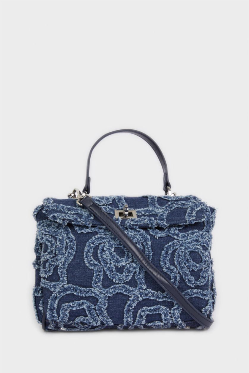 Kadın Koyu Mavi Kadın Jean Çapraz Çanta