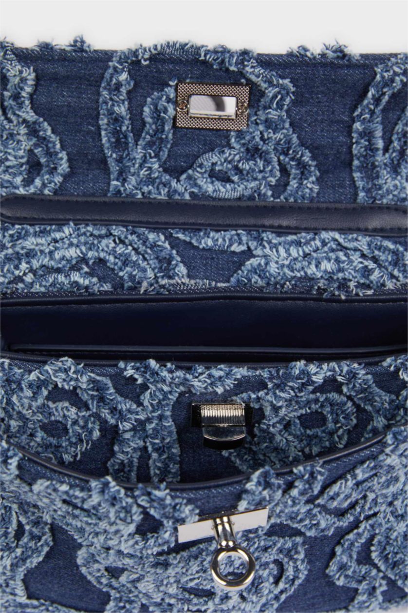 Kadın Koyu Mavi Kadın Jean Çapraz Çanta