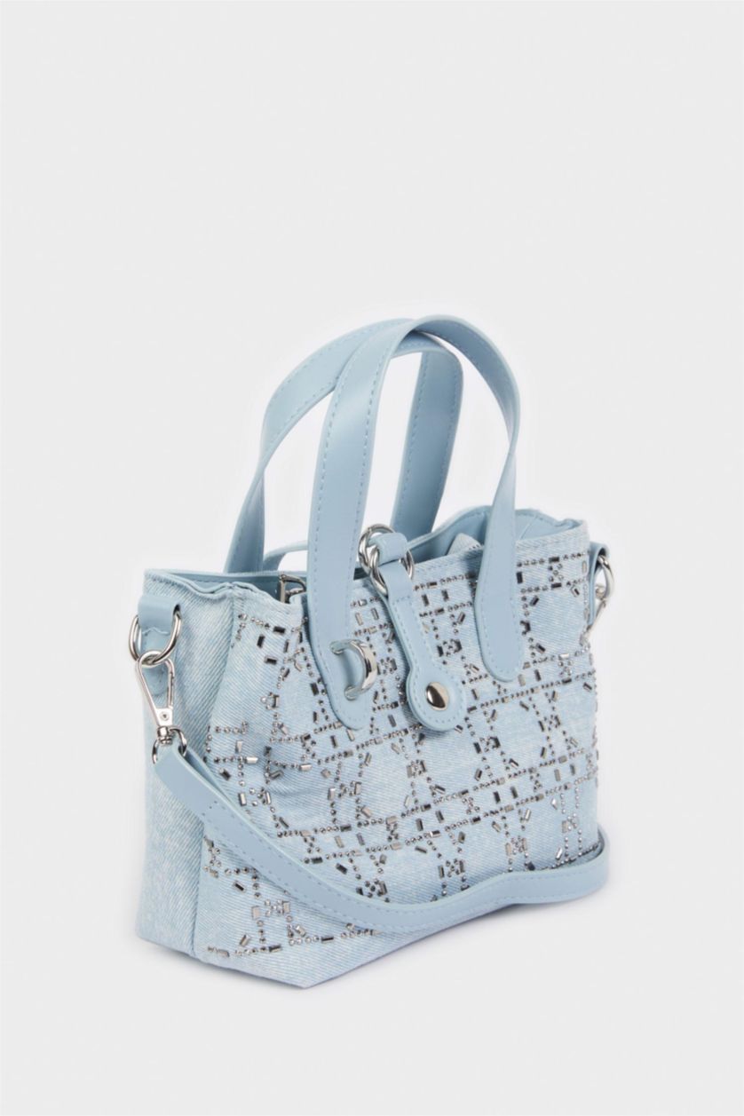 Kadın Mavi Kadın Jean Çapraz Çanta