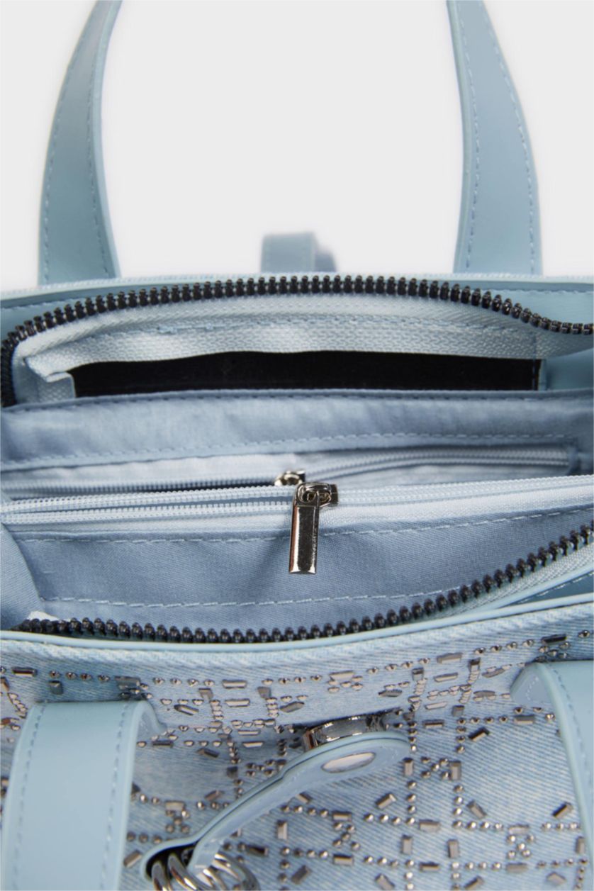 Kadın Mavi Kadın Jean Çapraz Çanta