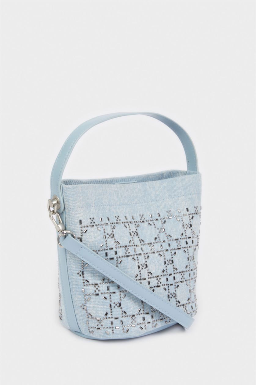 Kadın Mavi Kadın Jean Çapraz Çanta