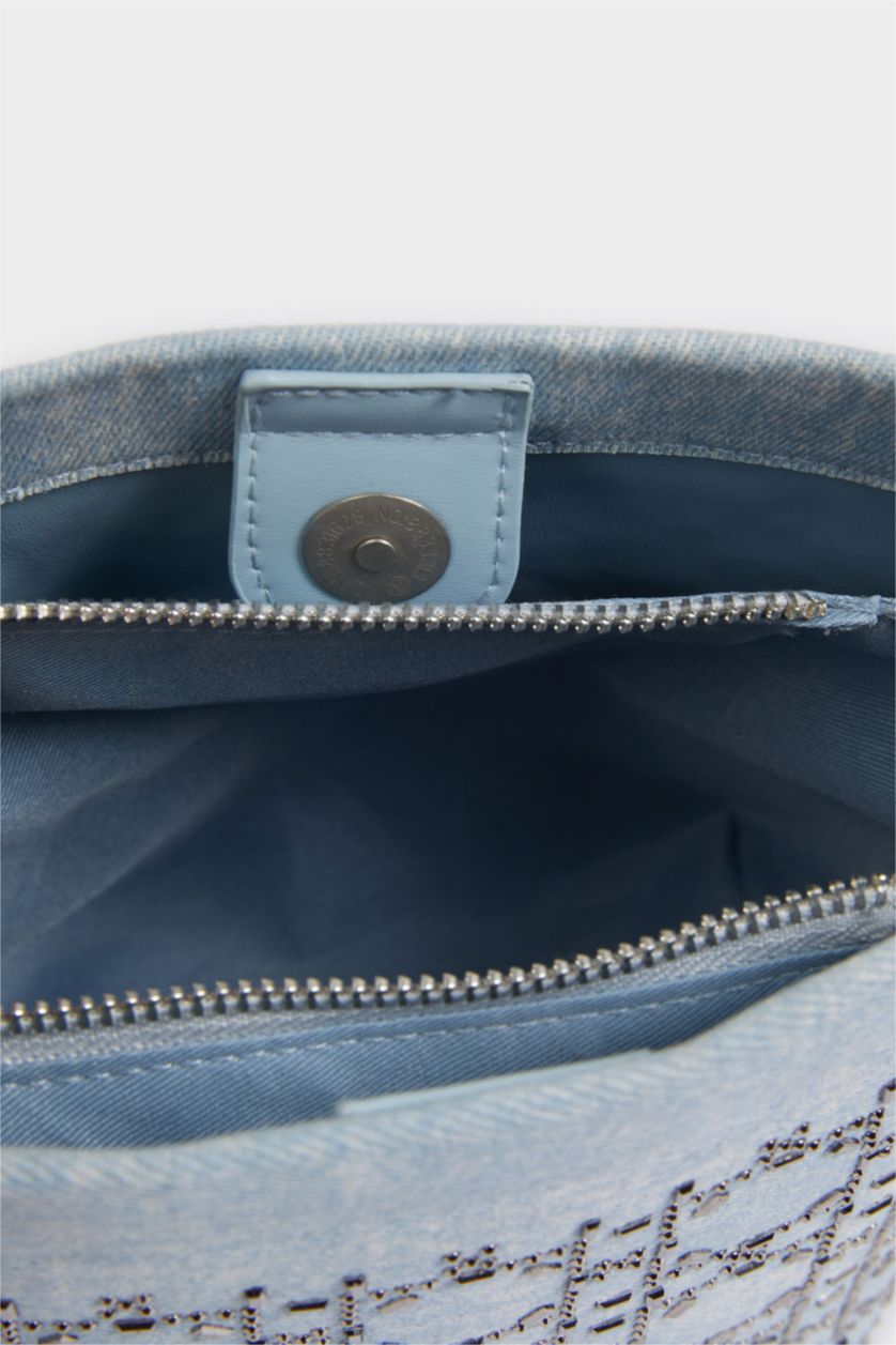 Kadın Mavi Kadın Jean Çapraz Çanta
