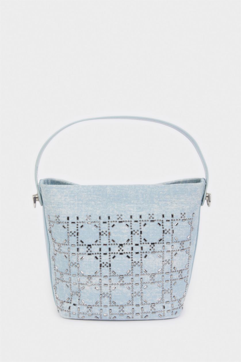 Kadın Mavi Kadın Jean Çapraz Çanta