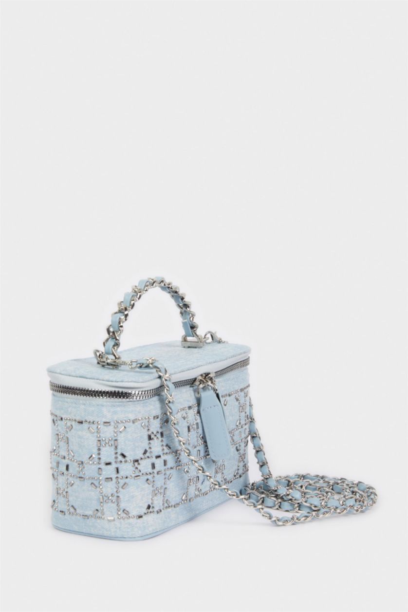 Kadın Mavi Kadın Jean Çapraz Çanta