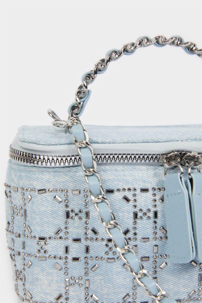 Kadın Mavi Kadın Jean Çapraz Çanta