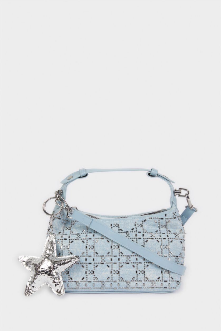 Kadın Mavi Kadın Jean Çapraz Çanta