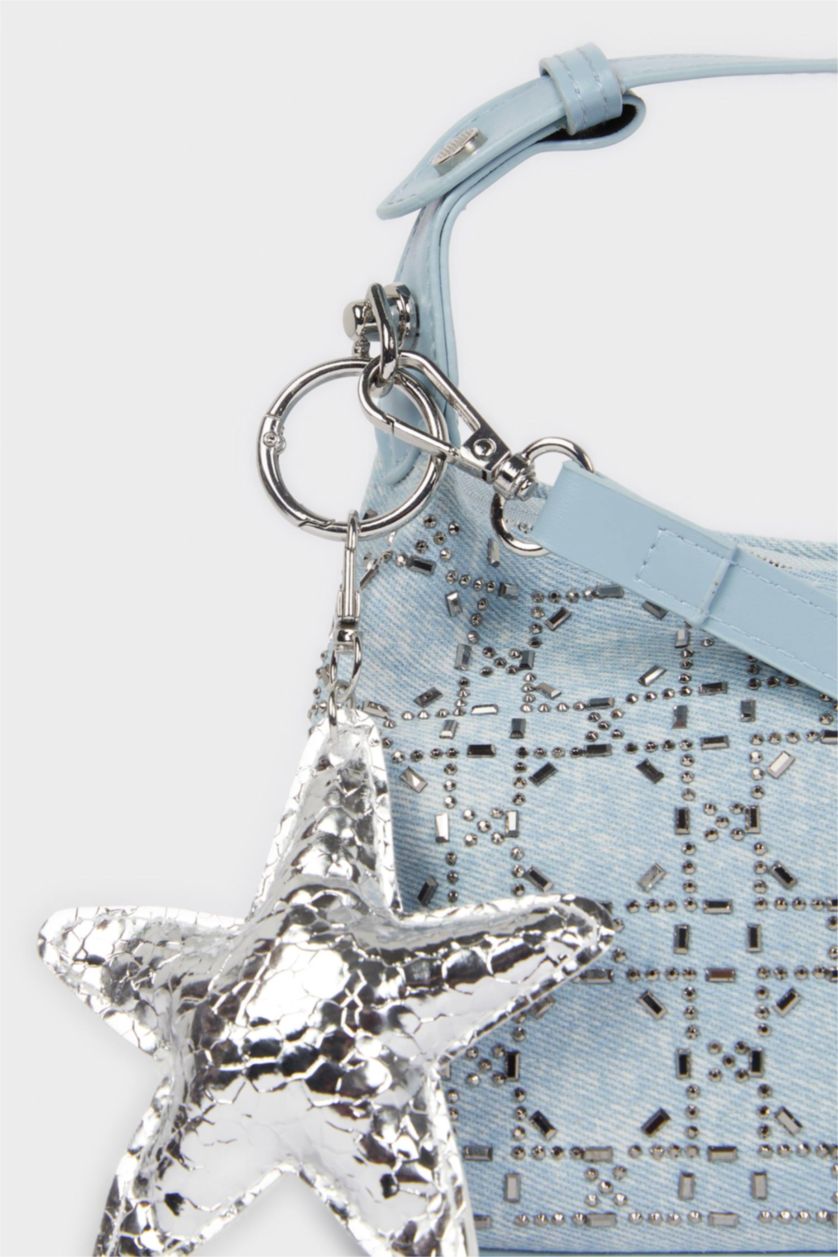 Kadın Mavi Kadın Jean Çapraz Çanta