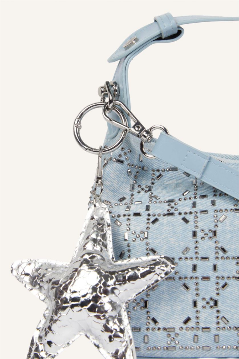 نساء أزرق Denim Crossbody Bag