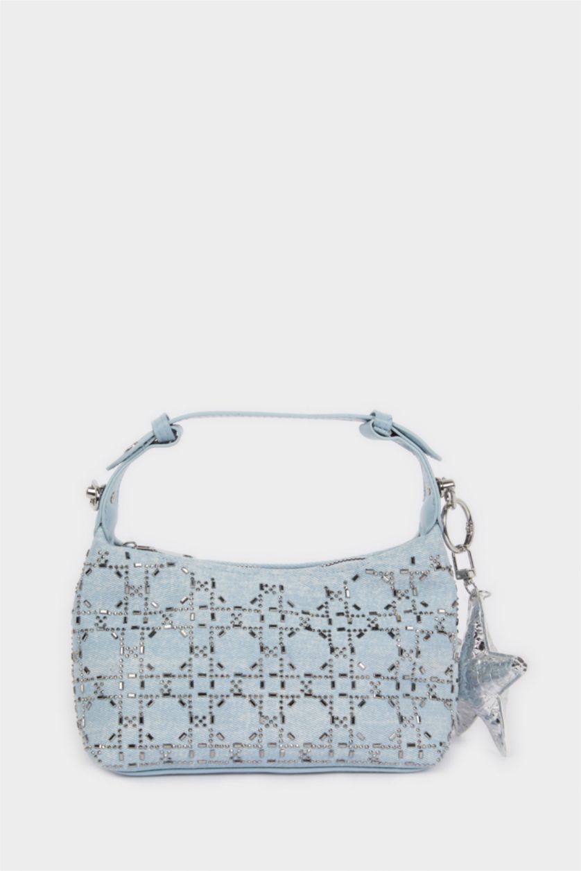 Kadın Mavi Kadın Jean Çapraz Çanta