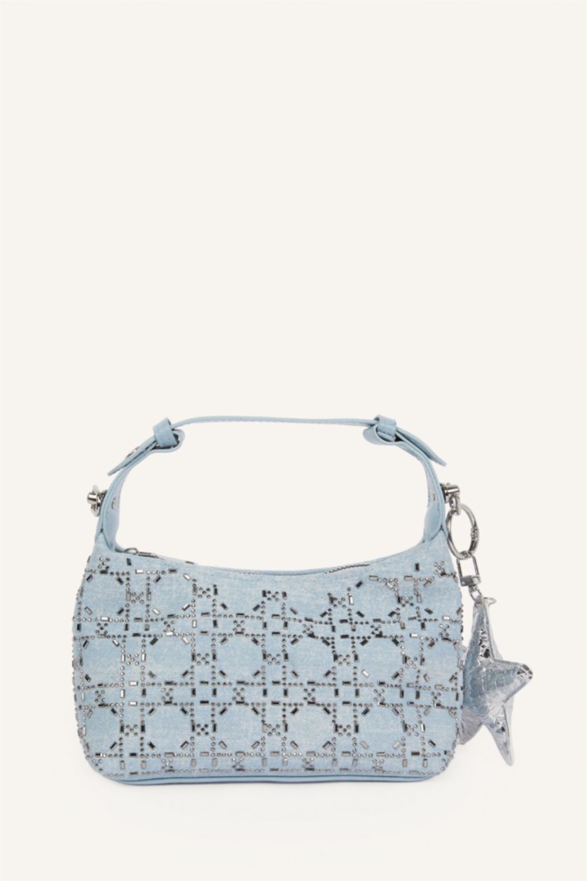 نساء أزرق Denim Crossbody Bag
