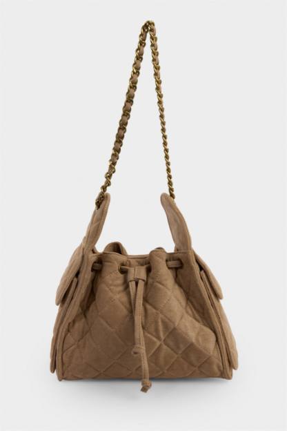 Women Vison Suede Shoulder bag