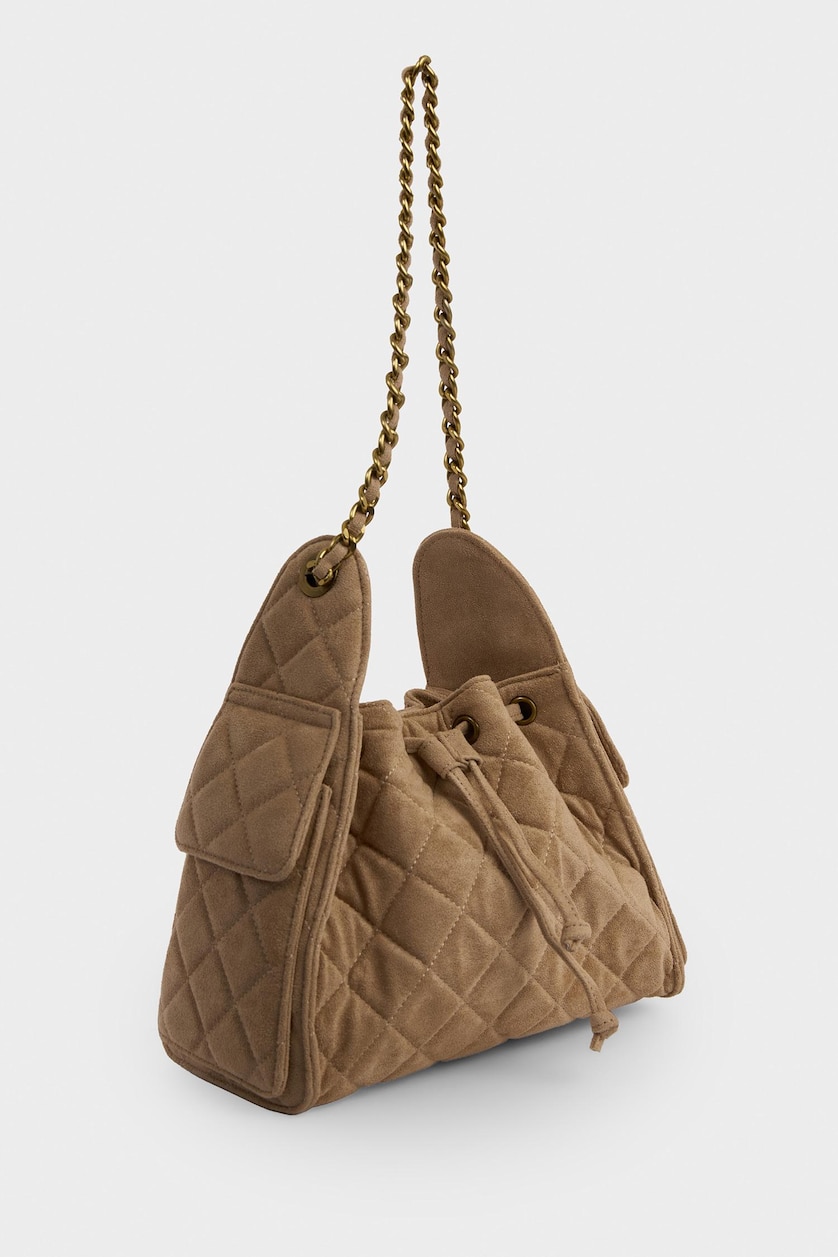 Women Vison Suede Shoulder bag