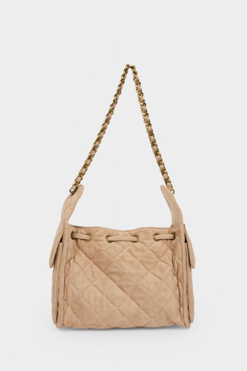 Kadın Vizon Kadın Süet Omuz Çantası