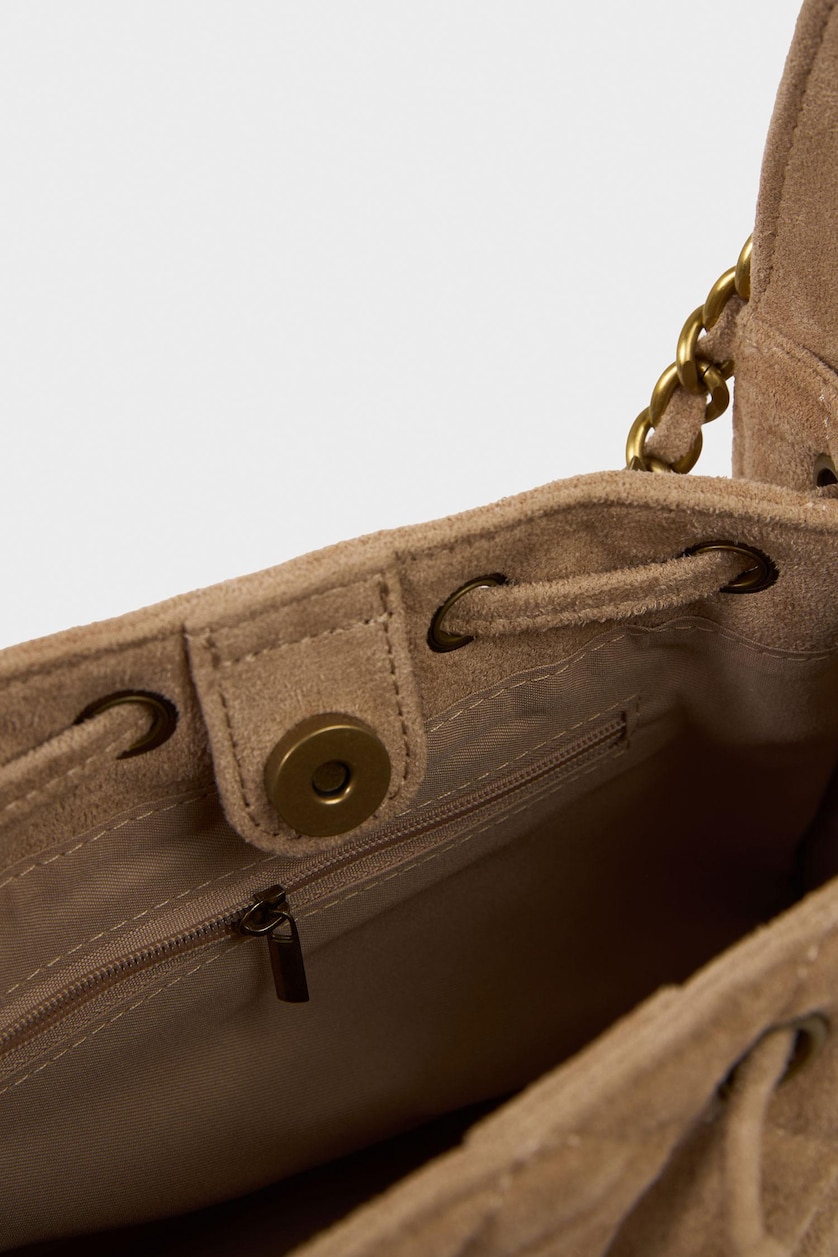 Women Vison Suede Shoulder bag