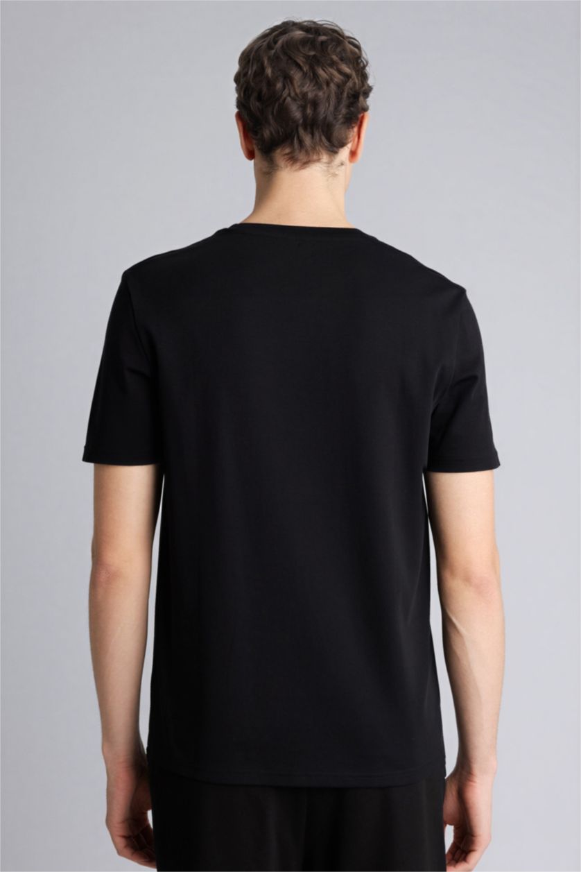 Erkek Siyah Premium Kısa Kollu Tişört