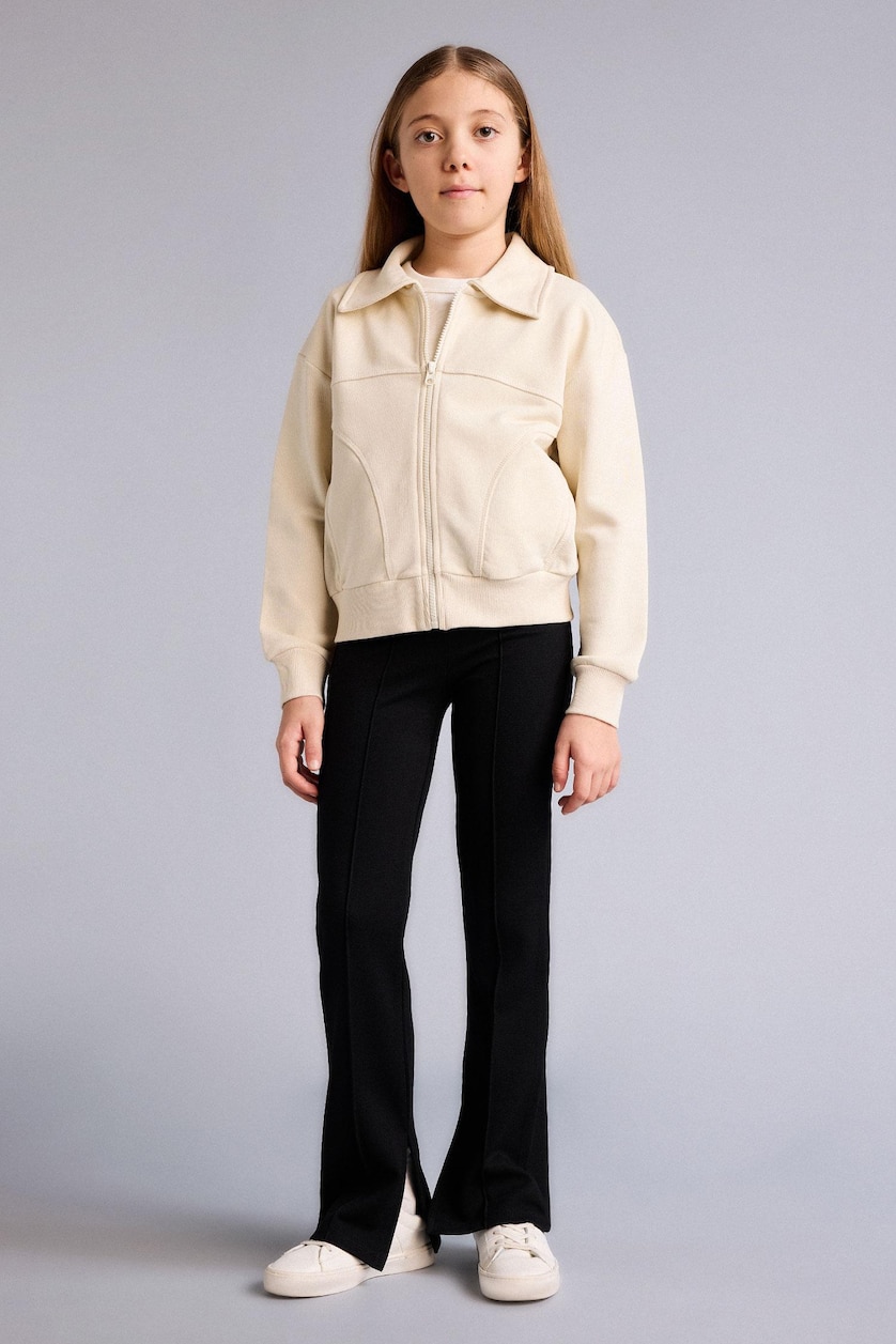 Young Girls - Teen Girls Black Girl Flare Fit Trousers