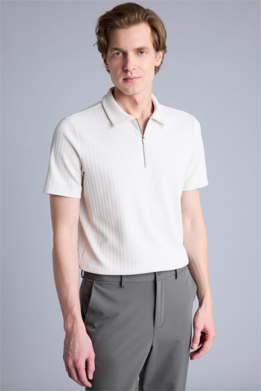 رجال بيج فاتح Man Short Sleeve Polo T-Shirt