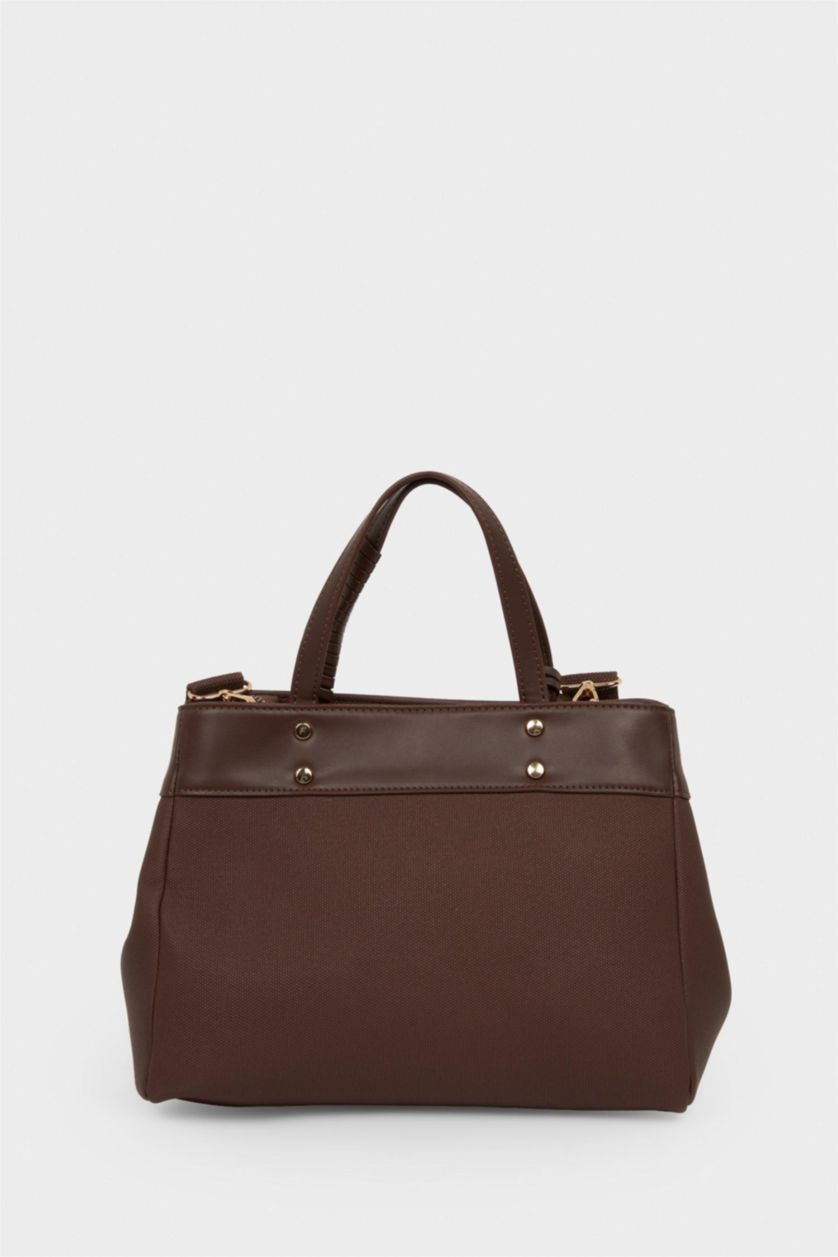 Kadın Kahve Kanvas Omuz Çantası