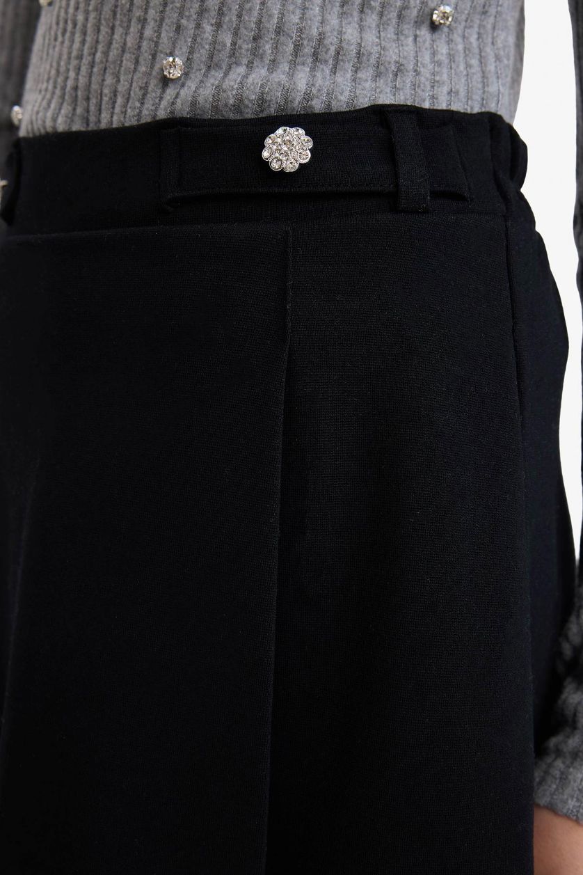 GIRLS & TEENS Black Girl Knitted Skirt