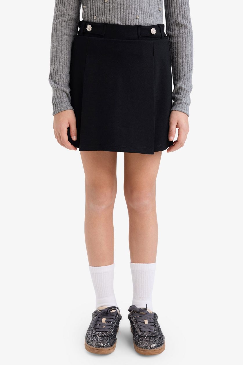 GIRLS & TEENS Black Girl Knitted Skirt