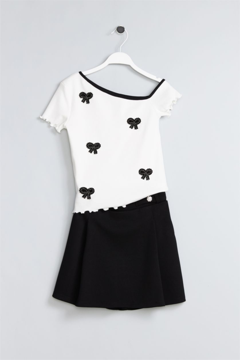 بنات أسود تنورة بناتي