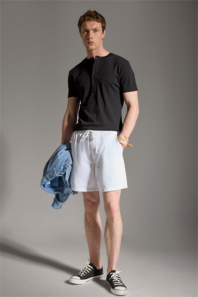 Men White Relax Fit Denim