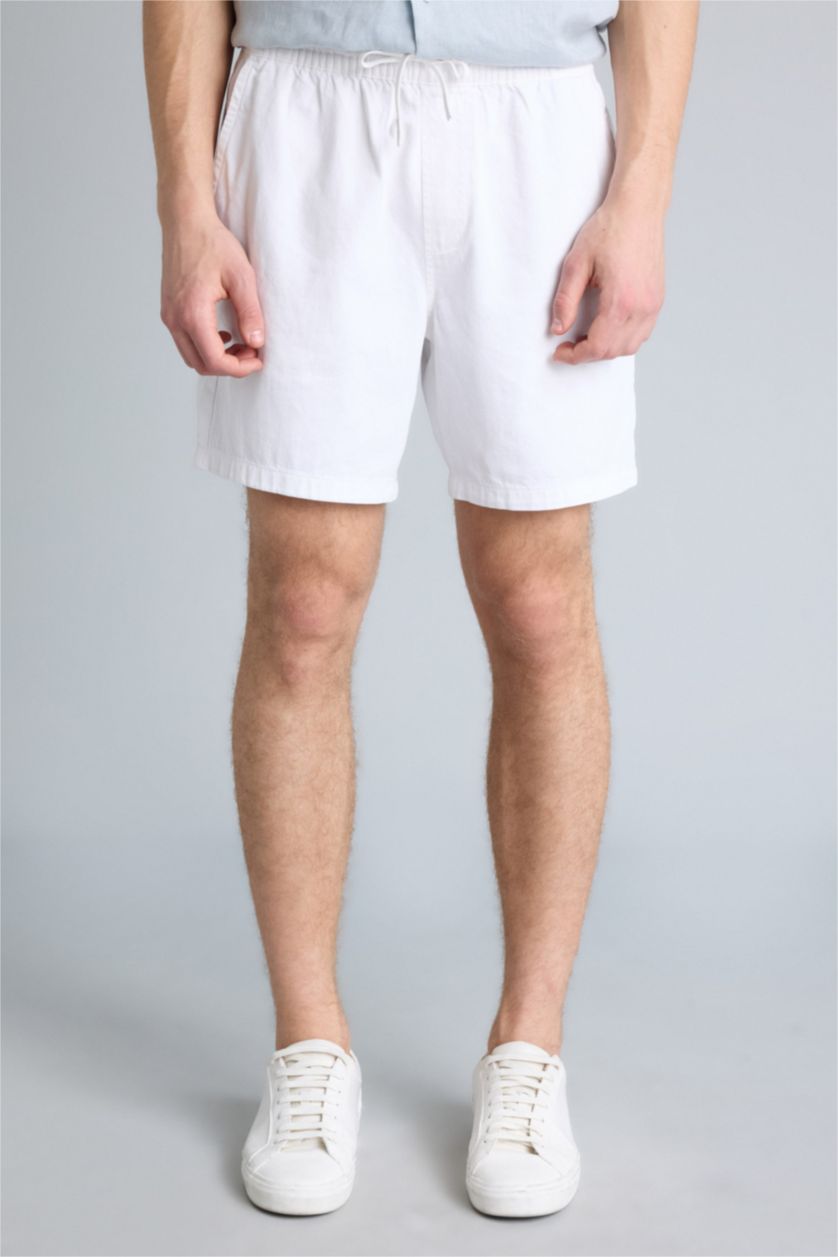Мужчины Белый Relax Fit Denim