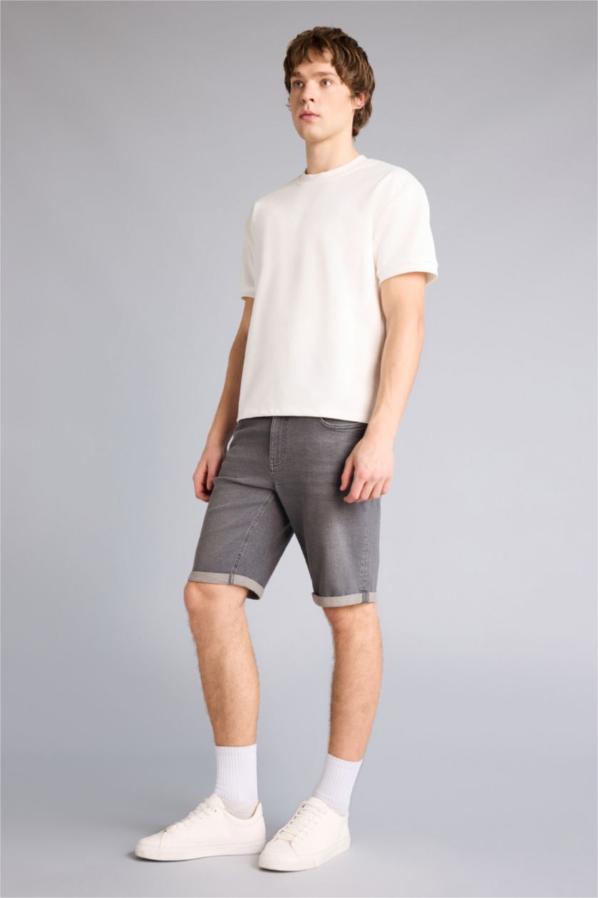 Ерлер Антрацит Regular Fit джинс бермуд