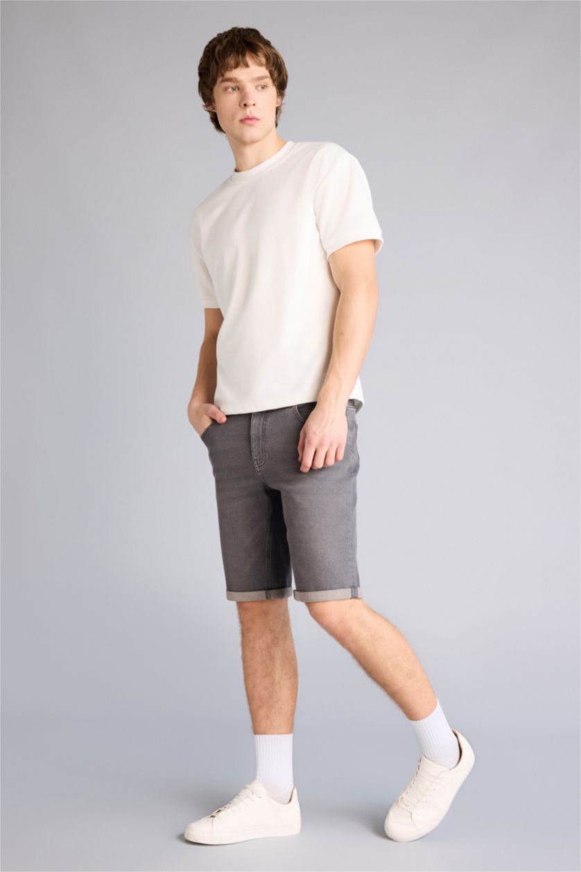 Ерлер Антрацит Regular Fit джинс бермуд