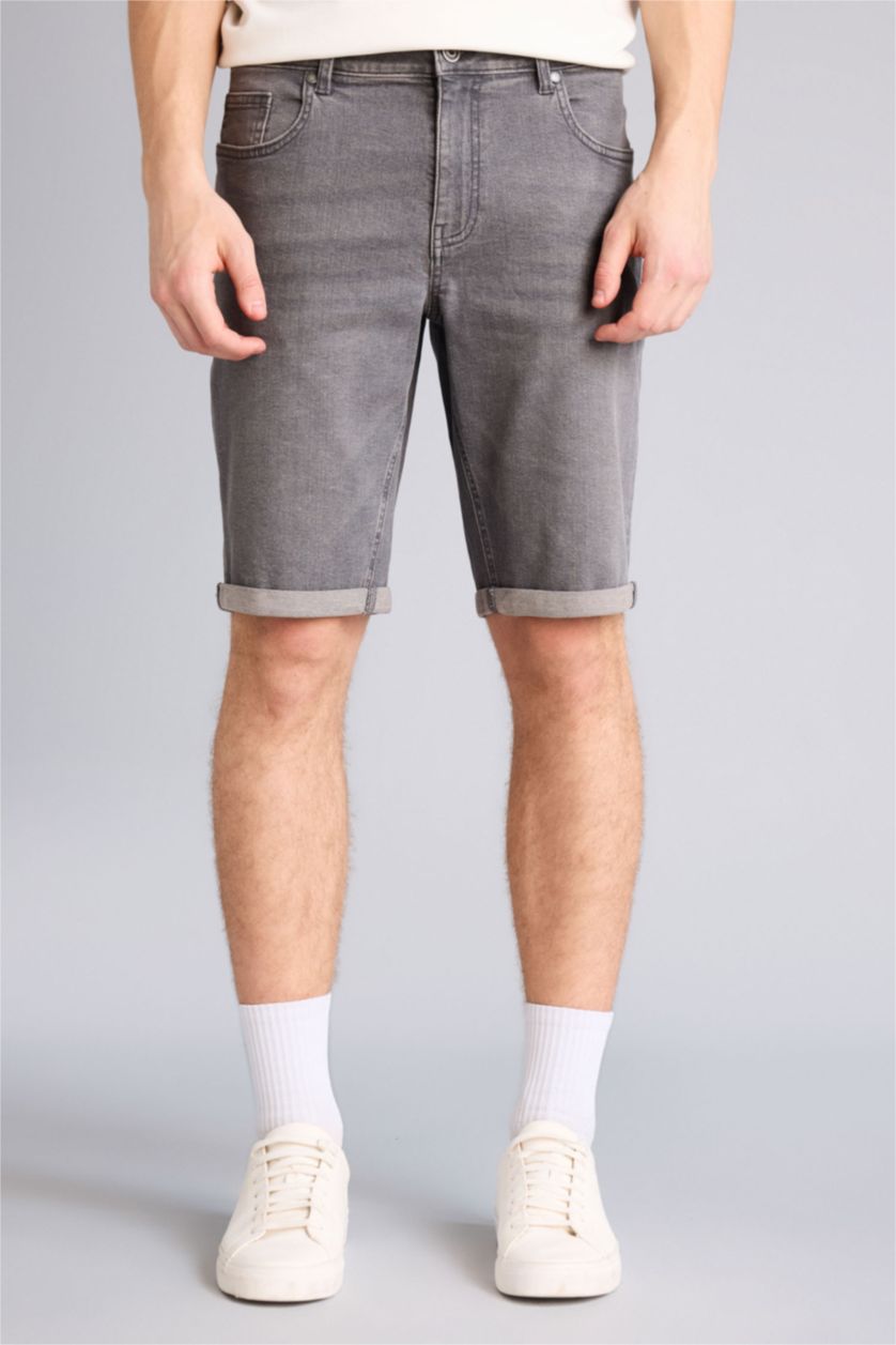 Ерлер Антрацит Regular Fit джинс бермуд