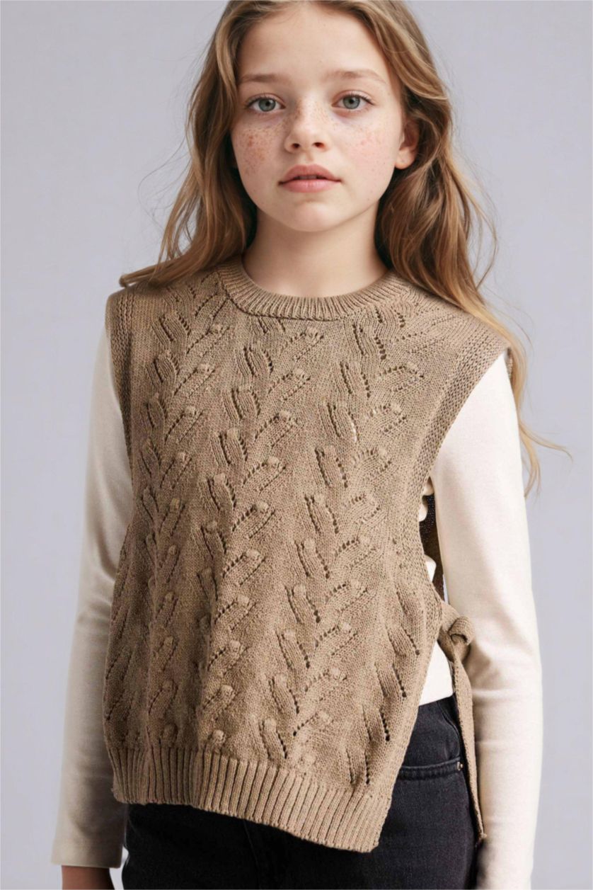 Қыздар Және Жасөспірімдер Жеңіл хаки Қыздарға қалыпты пішім Свитер